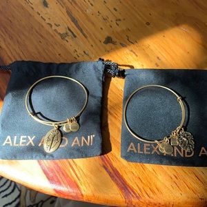 Two never worn (nwot) Alex and Ani bracelets